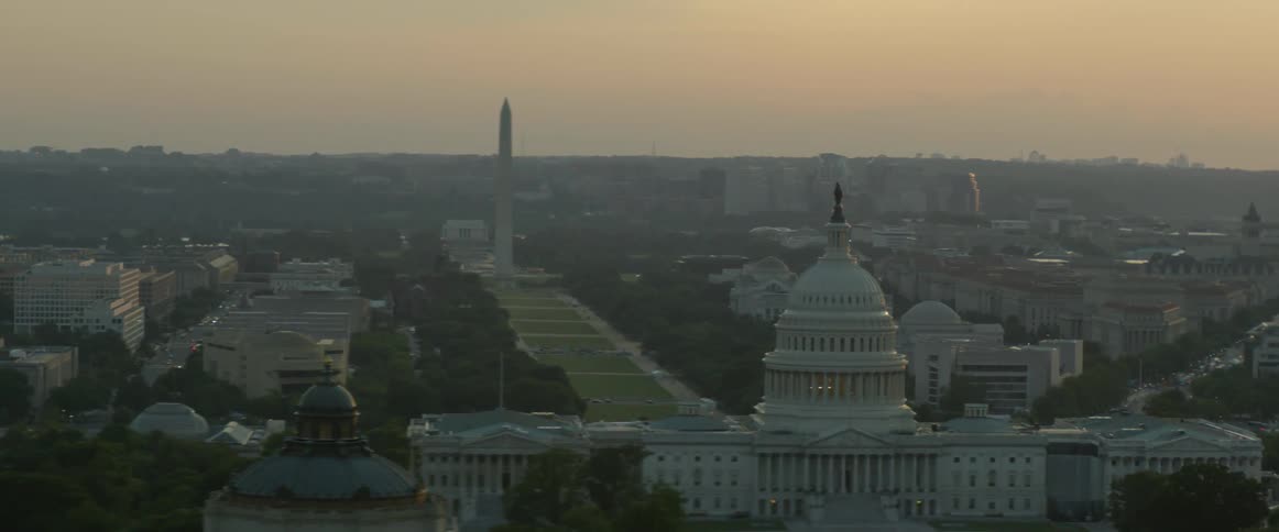 The United States of America Capitol, Washington DC at Sunset