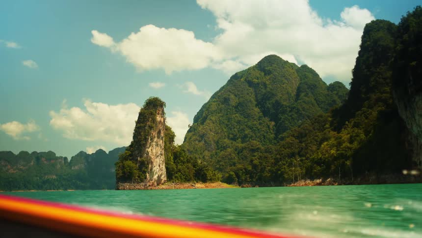 The island is covered in a large rain forest
