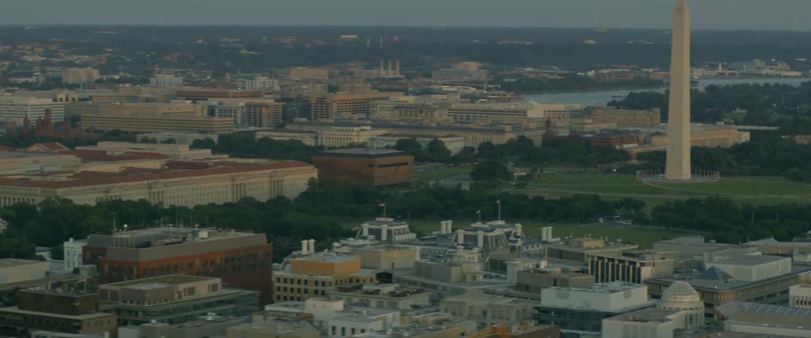 City of washington d.c. as sun sets