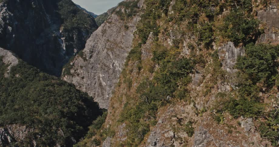 A footage of rock mountains