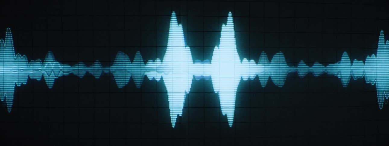 A screen shows a frequency that is being monitored