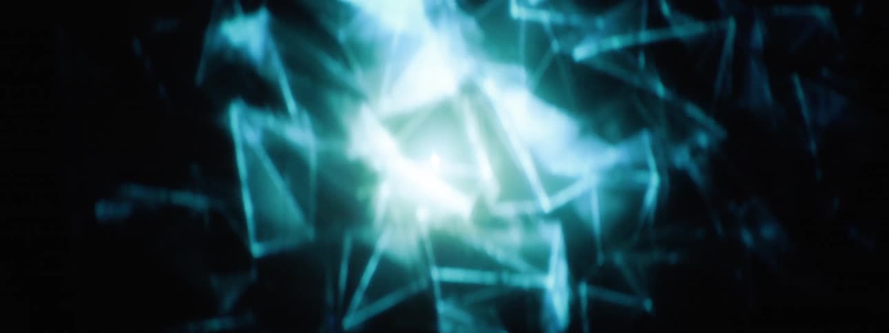 The shards move back and forth in the animation