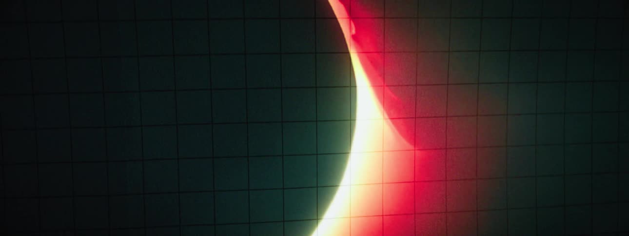 A lunar eclipse covering the sun resulting in total darkness