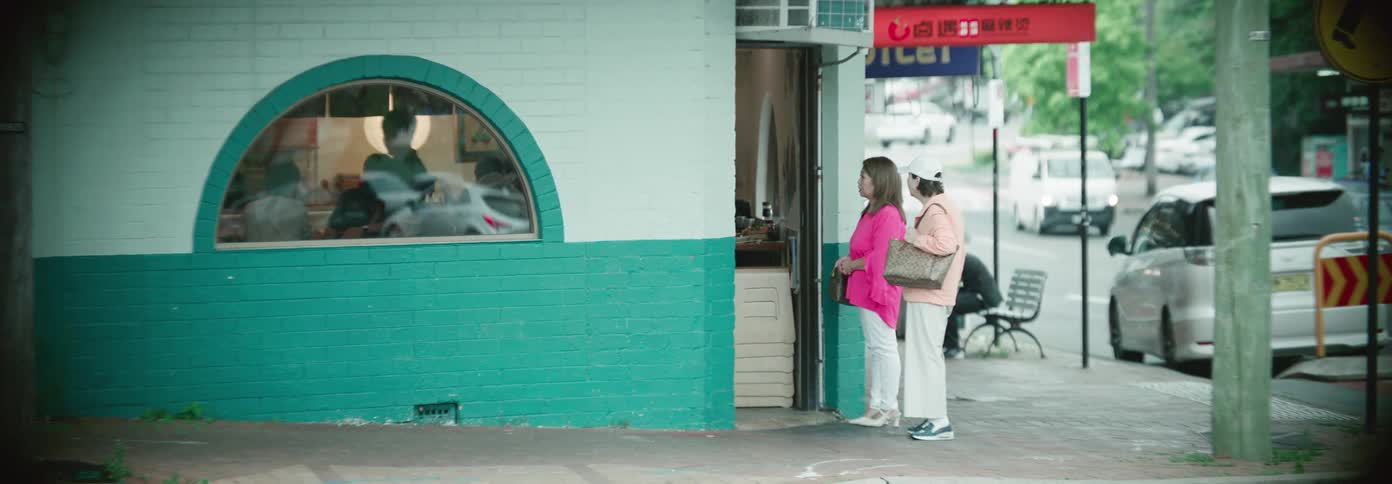Women enter the restaurant together