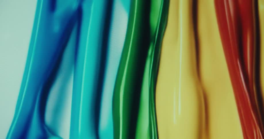 The animation is of different color paints falling