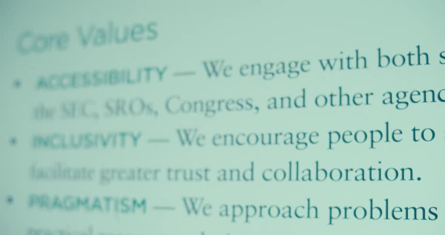 Words are displayed on the computer screen