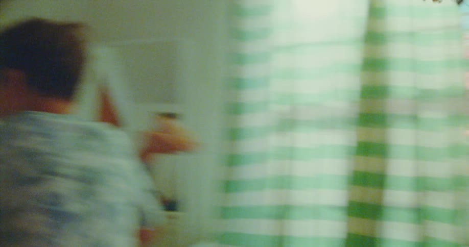 Children playing hide and seek inside a room