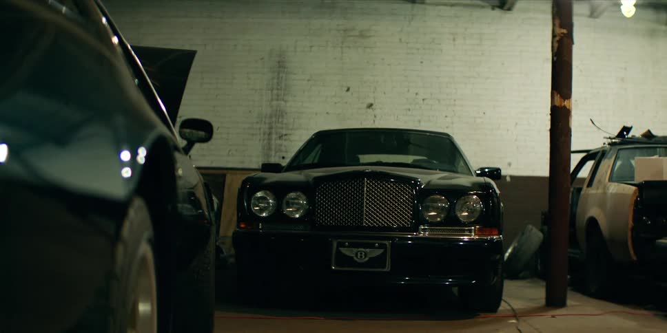 Classic cars in a garage