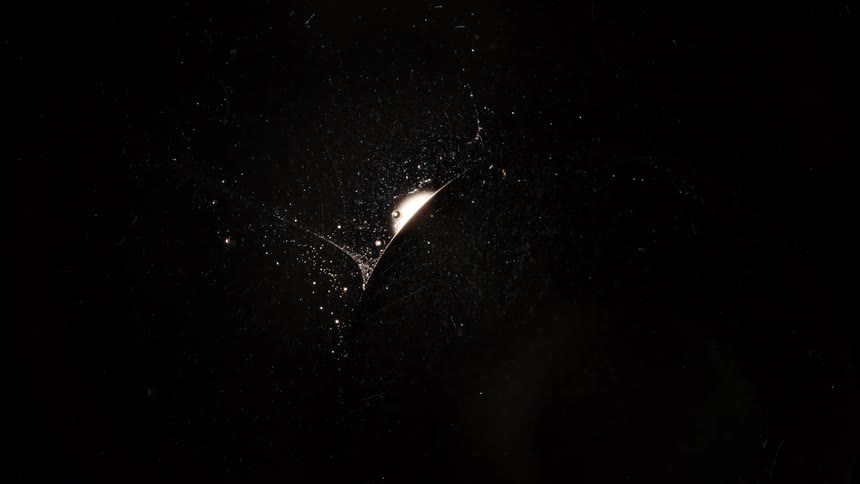 A close up of some light particles