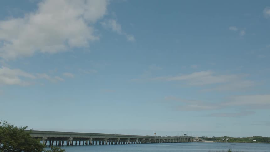 Landscape of a bridge over the maritime canal