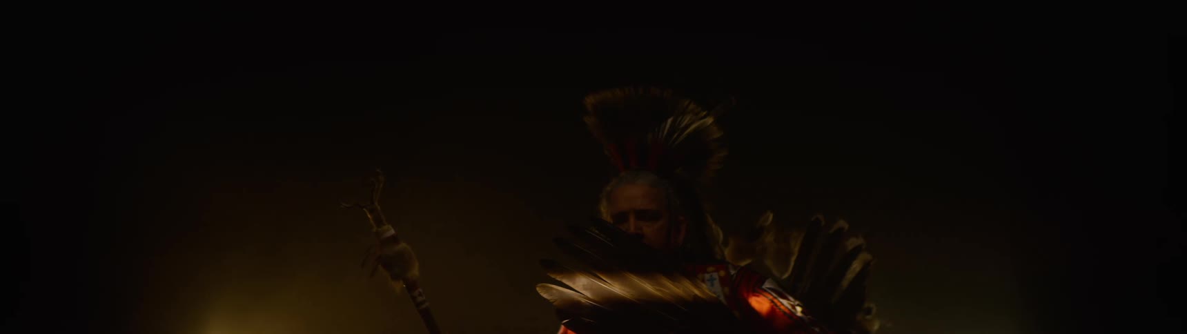 Man wearing traditional indigenous costume