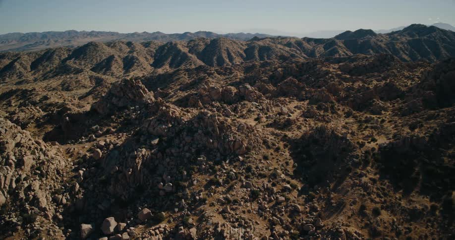 Aerial view of rocks in a natural area