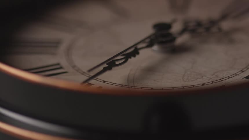 Time ticks away on a clock