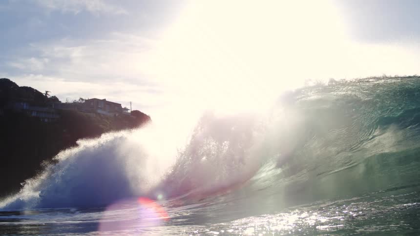 Tubular wave breaking in the ocean
