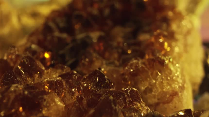 Lots of golden shapes and stones