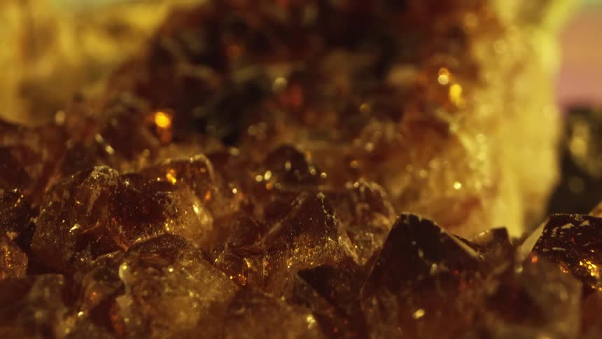 Close up of crystal clear stones in different colors