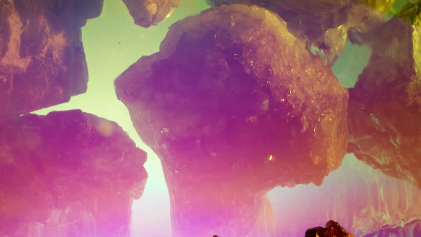 Abstract reflection of crystalline minerals