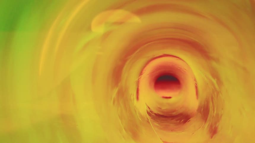 Interior of a narrow abstract tube