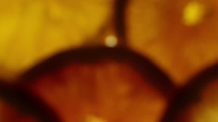 Slices of lemons are on display