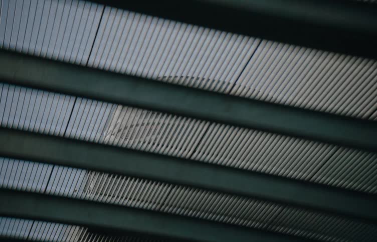 Looking up at a car driving overhead