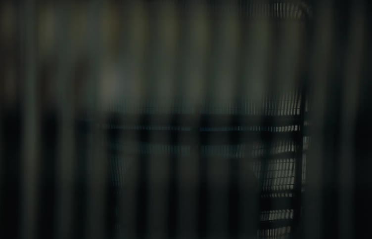 Some dark grids passing quickly in random directions