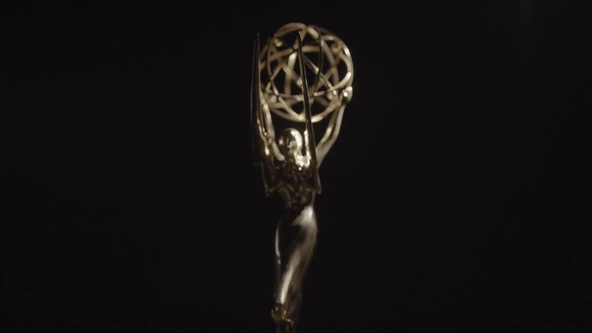 Light shines on an award