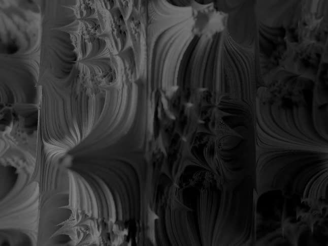 Silver shapes morph and flow together