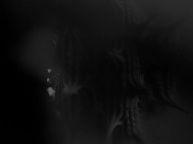 Gray spikey textures spin around