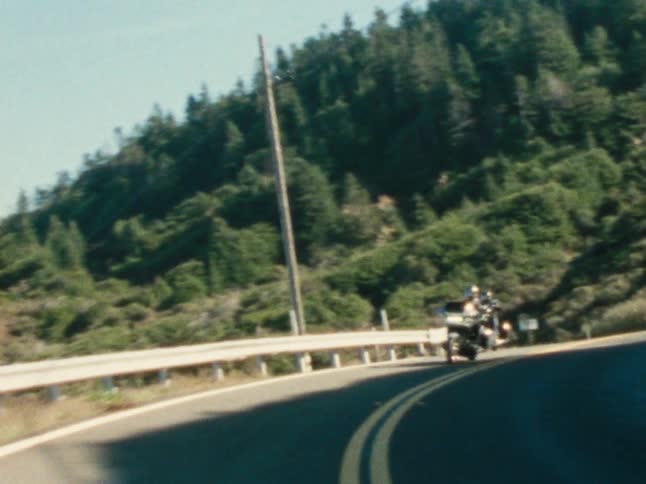 Two motorcycles are going on a road trip