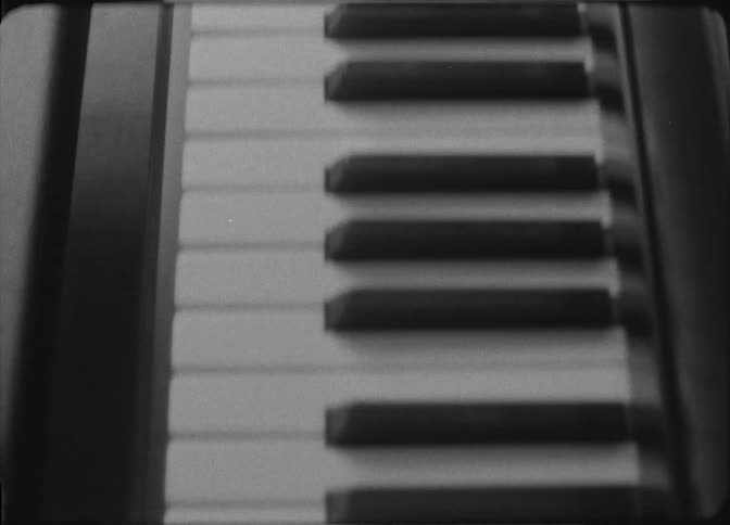 Multiple closeup shots present various angles of a pianos black and white keys highlighting the visual details of the instrument