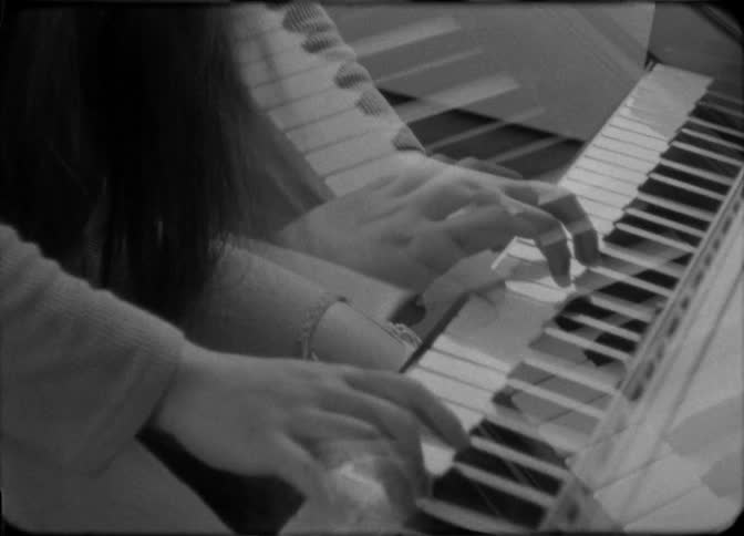 Girl playing piano