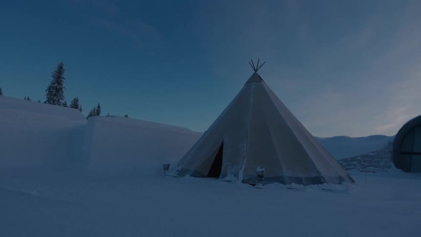 Snow covered tundra