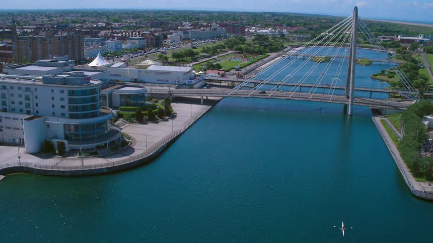 A city near a body of water