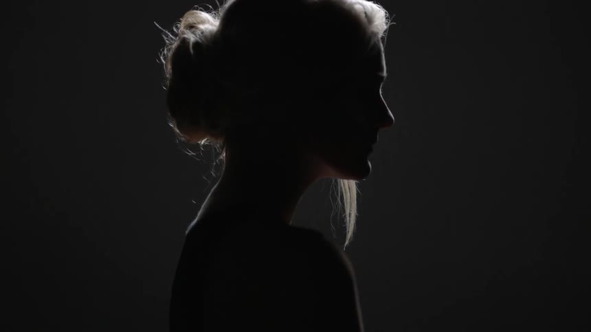 Silhouette of a woman