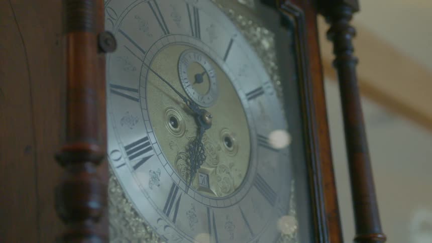 A grandfather clock indoor