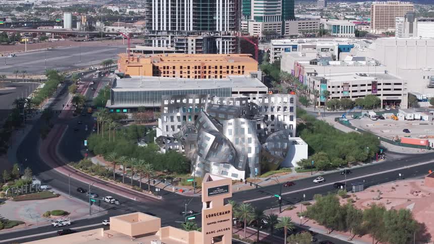 Cleveland Clinic Lou Ruvo Center for Brain Health building designed by Frank Gehry in Las Vegas