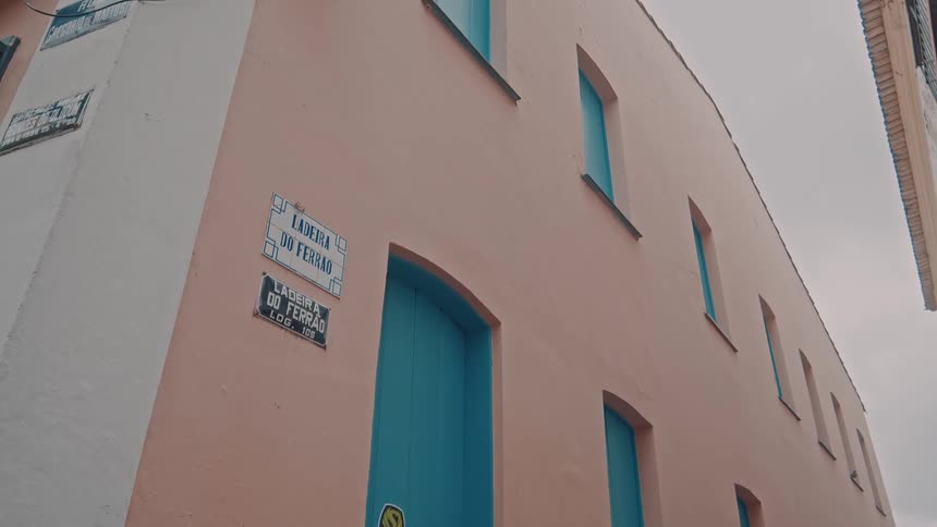 The outside of a large building