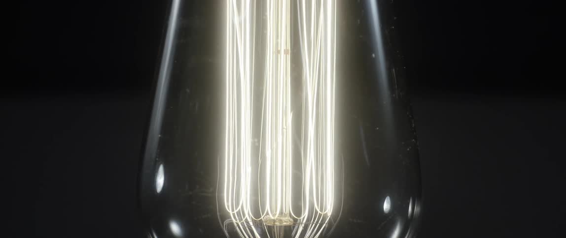 Close up of a light bulb