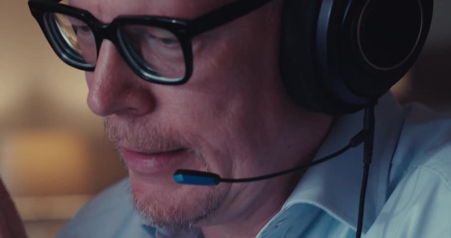 A man on a business call