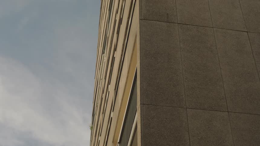 The tall building has many levels
