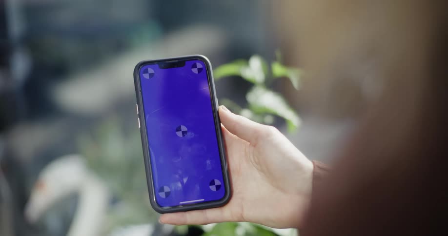 A person holding a phone
