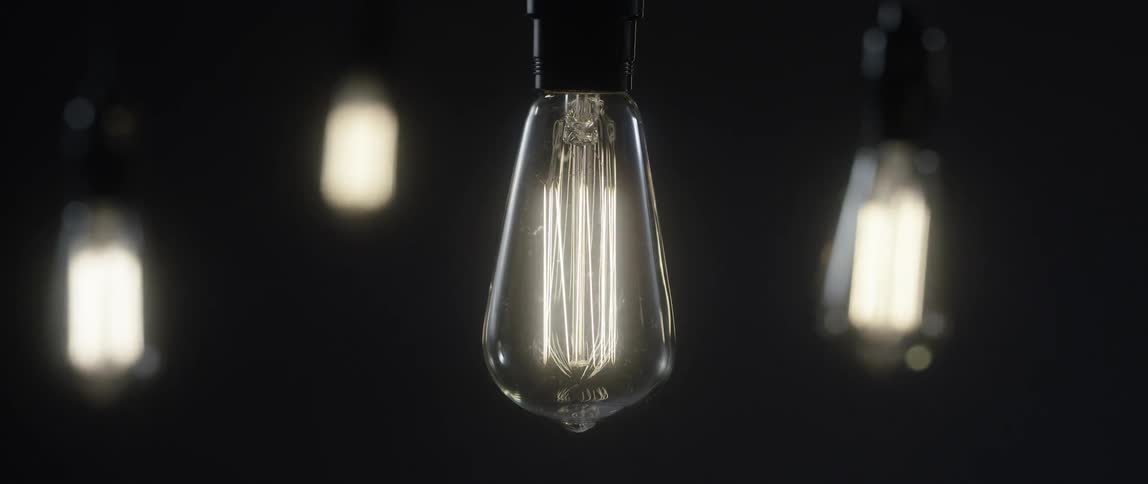 Light Bulbs turn on