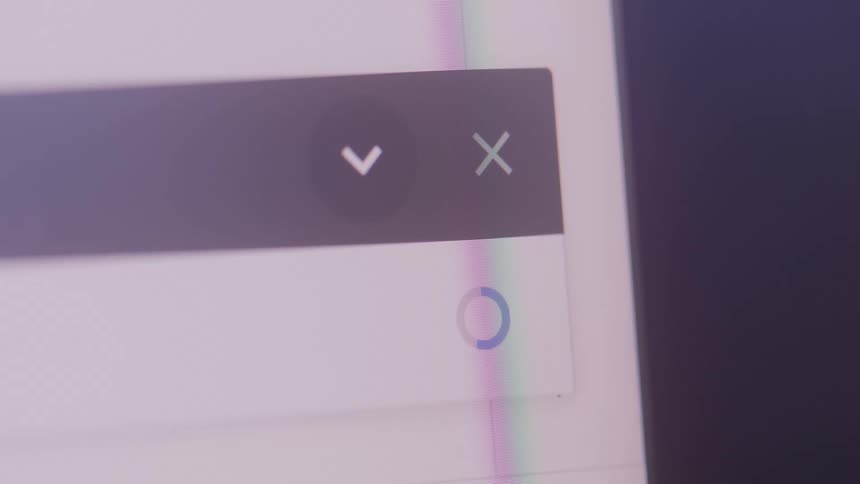 Screen displaying the process of loading an interface