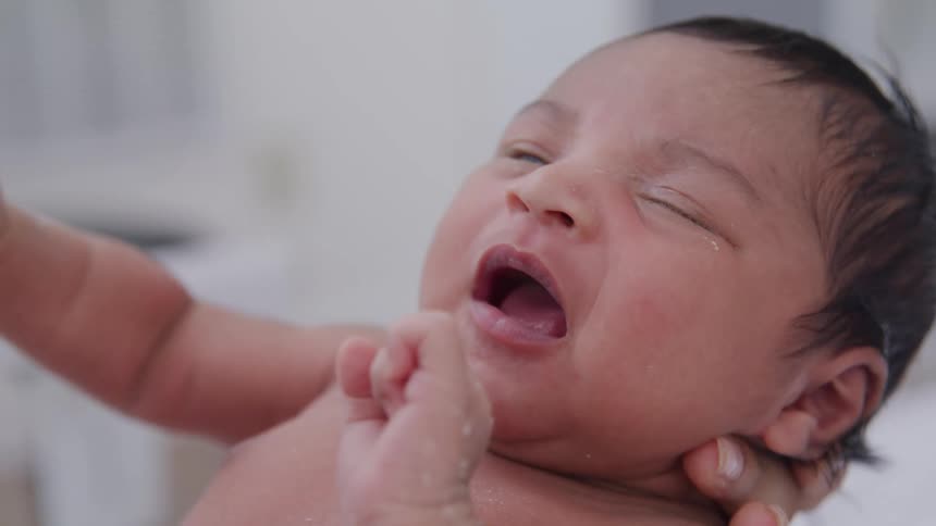 Newborn baby crying