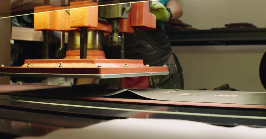 Person operating a tissue understanding machine in an indoor environment