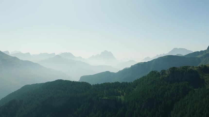Mountains covered with trees at daytime