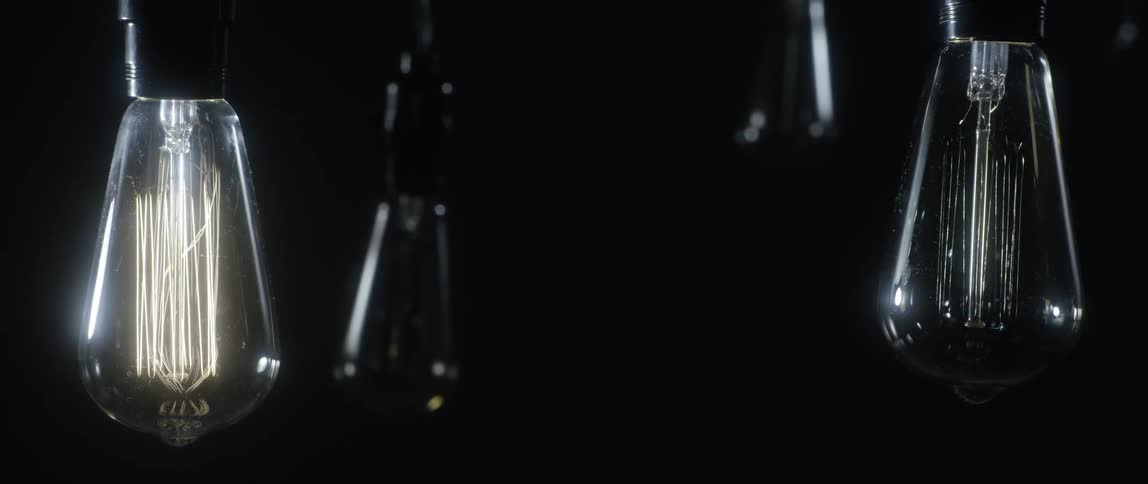 Close up of a light bulbs