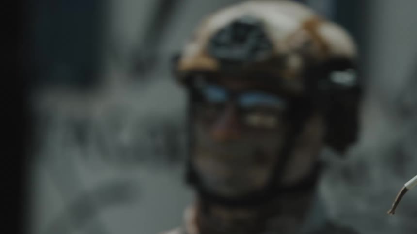 ICE special response team leader is wearing a mask to hide their identity