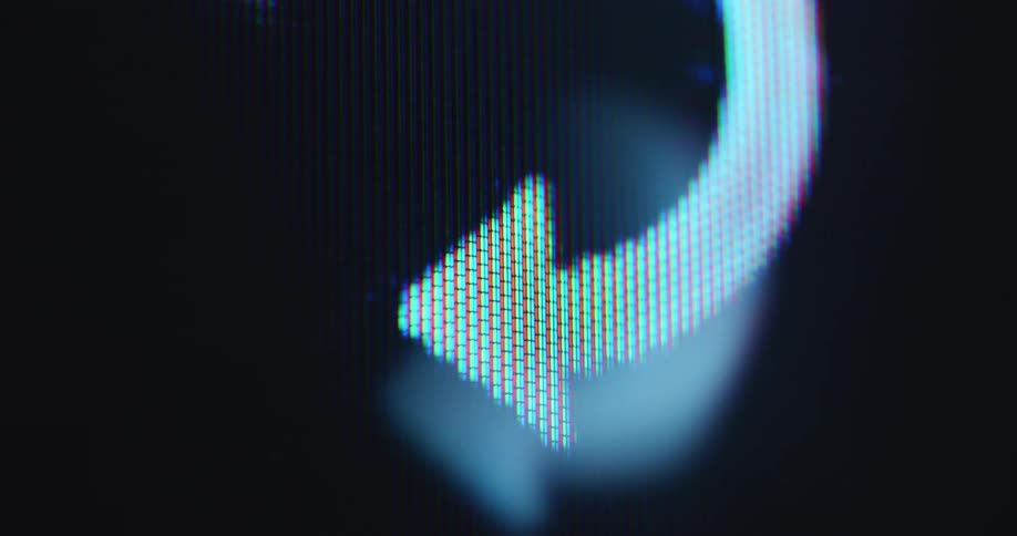 Digital close up of circular arrow icon spinning and rotating clockwise while the user of an out-of-date computer programme is waiting for the system to load but the timer or time indicator of the user interface shows no progress