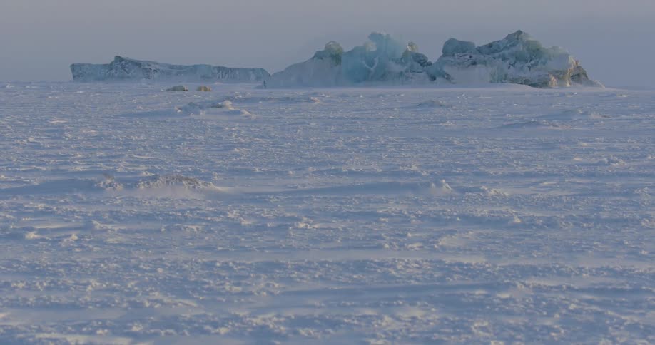 Snow and ice in the arctic